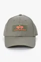 Βαμβακερό καπέλο του μπέιζμπολ Alpha Industries VLC Cap II πράσινο