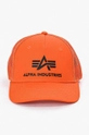 Alpha Industries czapka z daszkiem Basic Trucker Cap pomarańczowy