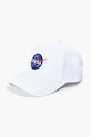 Bavlněná baseballová čepice Alpha Industries NASA Cap bavlna bílá 186903.09