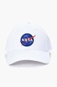 Kiegészítők Alpha Industries pamut baseball sapka NASA Cap 186903.09 fehér