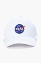 Doplňky Bavlněná baseballová čepice Alpha Industries NASA Cap 186903.09 bílá