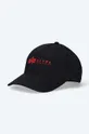 black Alpha Industries cotton baseball cap Unisex