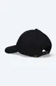 negru Alpha Industries șapcă de baseball din bumbac