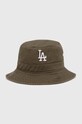 47 brand kapelusz bawełniany MLB Los Angeles Dodgers aplikacja zielony B.BKT12GWF.SWA