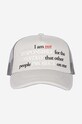PLEASURES baseball cap Responsible Trucker silver P22SU057