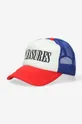 PLEASURES baseball cap Lithium Trucker applique red P22SU059