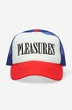 PLEASURES șapcă Lithium Trucker rosu P22SU059