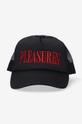 PLEASURES baseball cap Lithium Trucker  57% Polyester, 43% Nylon