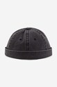 Bavlněná čepice Alpha Industries Docker Hat hladký černá 136900.03