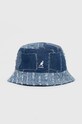 Kangol kapelusz bawełniany Denim Mashup Bucket wzorzyste niebieski K5296
