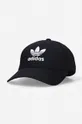 negru adidas Originals șapcă de baseball din bumbac Baseball Classic Trefoil Unisex