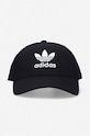 Accessories adidas Originals cotton baseball cap Baseball Classic Trefoil EC3603 black