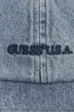 Guess U.S.A. czapka z daszkiem bawełniana Washed Denim Dad niebieski