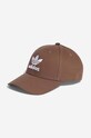 adidas Originals cotton baseball cap applique brown IB9970.M