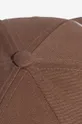brązowy adidas Originals czapka z daszkiem bawełniana