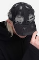 032C cotton baseball cap 032C Hashed Cap plain black SS23.A.0020