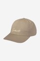 Carhartt WIP czapka z daszkiem bawełna beżowy I031638