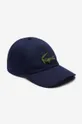 beżowy Lacoste czapka z daszkiem bawełniana Unisex