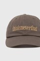 Accessories thisisneverthat cotton baseball cap TN231WHWBC02 brown