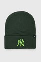Шапка 47 brand MLB New York Yankees аппликация зелёный B.HYMKR17ACE.DGB