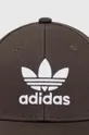 Βαμβακερό καπέλο του μπέιζμπολ adidas καφέ