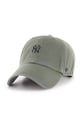 47 brand czapka z daszkiem bawełniana MLB New York Yankees aplikacja zielony B.BSRNR17GWS.MS