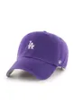 fioletowy 47brand czapka z daszkiem bawełniana MLB Los Angeles Dodgers Unisex