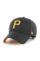 czarny 47brand czapka z daszkiem z domieszką wełny MLB Pittsburgh Pirates Unisex