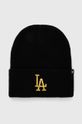 47 brand czapka MLB Los Angeles Dodgers aplikacja czarny B.HYMKM12ACE.BK