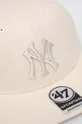 47brand czapka z daszkiem MLB New York Yankees beżowy