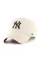 47 brand czapka z daszkiem MLB New York Yankees aplikacja beżowy B.BLPRK17GWS.BN