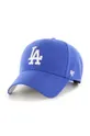 modra Kapa iz mešanice volne 47brand MLB Los Angeles Dodgers Unisex