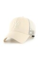Кепка 47 brand MLB New York Yankees аплікація бежевий B.BRANS17CTP.NT