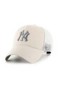47 brand czapka z daszkiem MLB New York Yankees aplikacja beżowy B.BLMSH17GWP.BNA