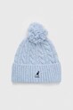 Kangol czapka z domieszką wełny z domieszką wełny niebieski K4460SM.GL401