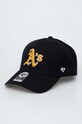 47 brand Czapka z daszkiem MLB Oakland Athletics aplikacja czarny B.MVP18WBV.BKG