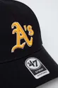47 brand berretto da baseball B.MVP18WBV.BKG OAKLAND ATHLETICS BLACK MLB Oakland Athletics nero