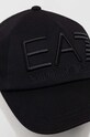 Бавовняна бейсболка EA7 Emporio Armani 245091.CC980.NOS чорний AW24