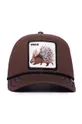 Хлопковая кепка Goorin Bros Porcupine коричневый