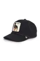 czarny Goorin Bros czapka z daszkiem bawełniana Alpha Dog Unisex