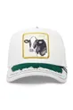 Goorin Bros czapka z daszkiem z domieszką jedwabiu Silky Cow biały
