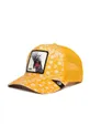 żółty Goorin Bros czapka z daszkiem z domieszką lnu Spray Paint Arch Unisex
