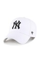 Шапка с козирка с вълна 47 brand MLB New York Yankees с вълна бял B.MVPSP17WBP.WHM