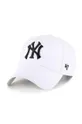 bijela Kapa sa šiltom s dodatkom vune 47brand MLB New York Yankees Unisex