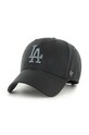 Бавовняна бейсболка 47 brand MLB Los Angeles Dodgers аплікація чорний B.TCMSP12CTP.BK