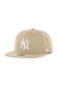 47 brand czapka z daszkiem MLB New York Yankees z domieszką wełny beżowy B.NSHOT17WBP.KHB