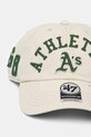 Хлопковая кепка 47 brand MLB Oakland Athletics B.CLBFB18GWS.Y0 бежевый AA00