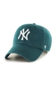 Бавовняна бейсболка 47 brand MLB New York Yankees аплікація зелений B.RGW17GWS.PG