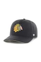 47 brand czapka z daszkiem NHL Chicago Blackhawks z domieszką wełny czarny H.CLZOE04WBP.BKB