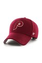 Кепка з домішкою вовни 47 brand MLB Philadelphia Phillies аплікація червоний BCPTN.CHSMV19WIS.CA82